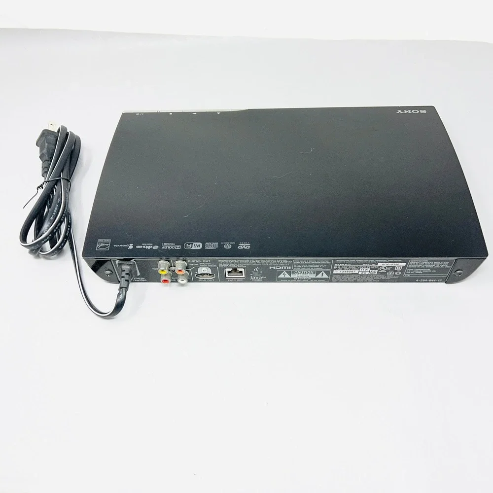 Sony BDP-S390 Blu-Ray Disc DVD Player WiFi HDMI Streaming Black RMT-B119A Remote